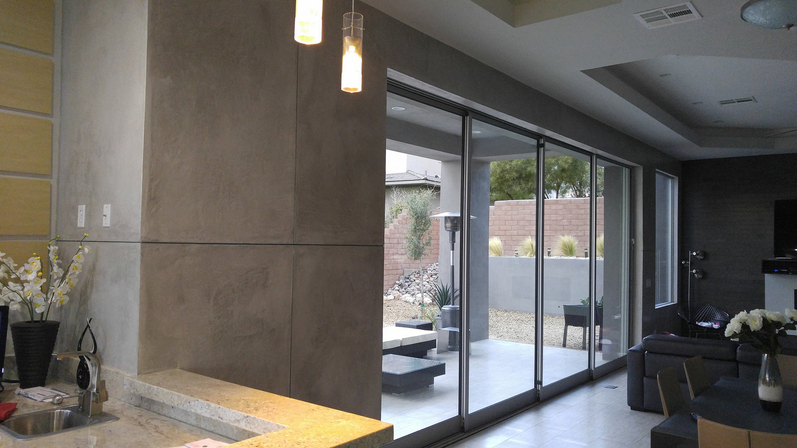 Cement finish - Portola upgrade with routing metals installed
